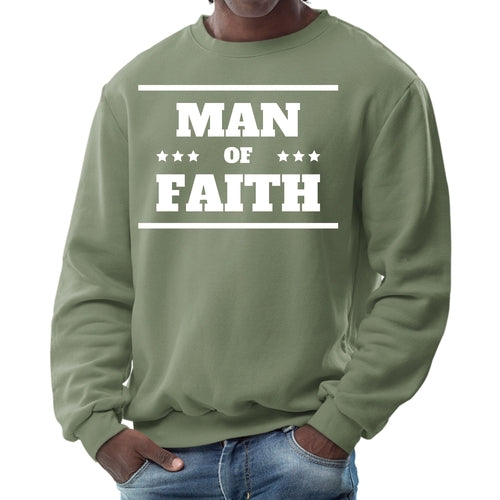 Mens Graphic Sweatshirt - Man of Faith