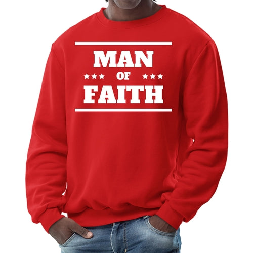 Mens Graphic Sweatshirt - Man of Faith