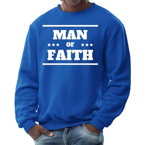 Mens Graphic Sweatshirt - Man of Faith