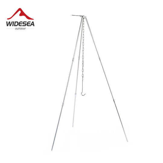 Camping Tripod for Fire Hanging Pot Outdoor Campfire Cookware Picnic