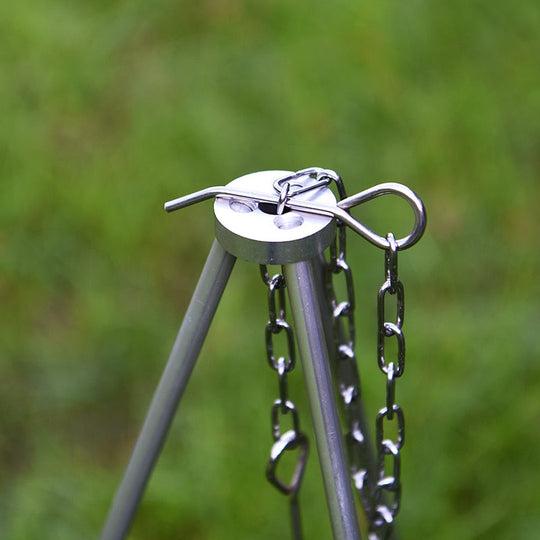 Camping Tripod for Fire Hanging Pot Outdoor Campfire Cookware Picnic