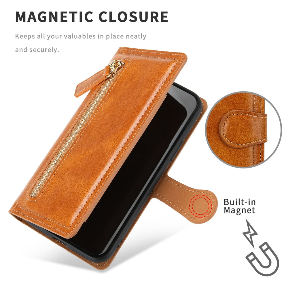 Zipper Wallet Case for iPhone