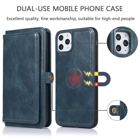 Magnetic Card Holder Wallet Case for iPhone