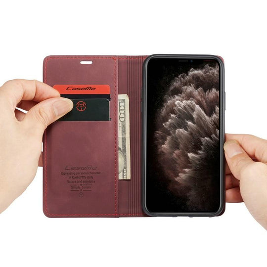 Luxury Magnetic iPhone Wallet Case