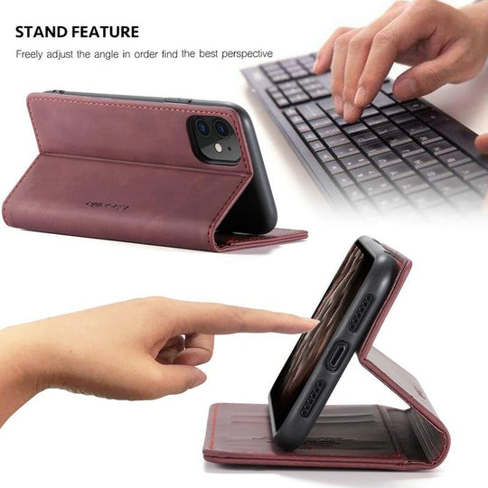 Luxury Magnetic iPhone Wallet Case