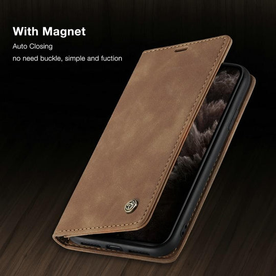 Luxury Magnetic iPhone Wallet Case