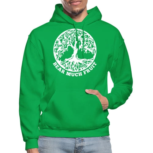 Mens Hoodie - Pullover Hooded Sweatshirt - Graphic/bear Much Fruit