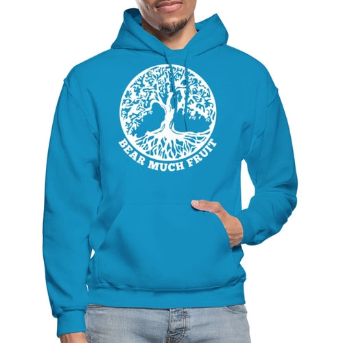 Mens Hoodie - Pullover Hooded Sweatshirt - Graphic/bear Much Fruit