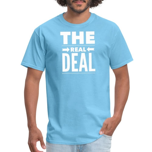 Mens Unisex T-shirt - the Real Deal Graphic Tee